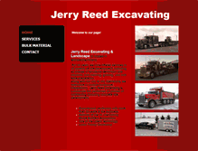 Tablet Screenshot of jerryreedexcavating.com